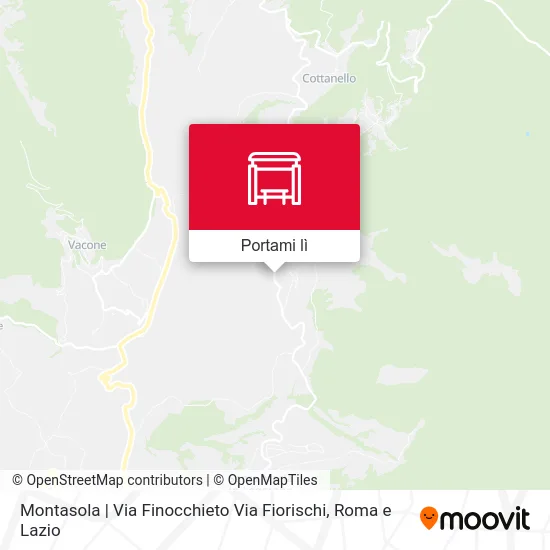 Mappa Montasola | Via Finocchieto Via Fiorischi