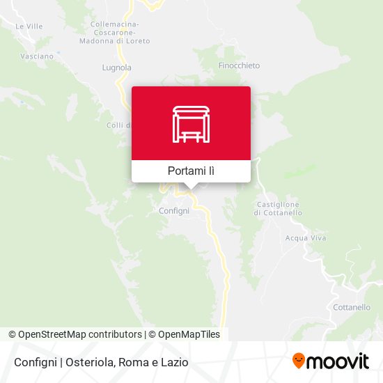 Mappa Configni | Osteriola