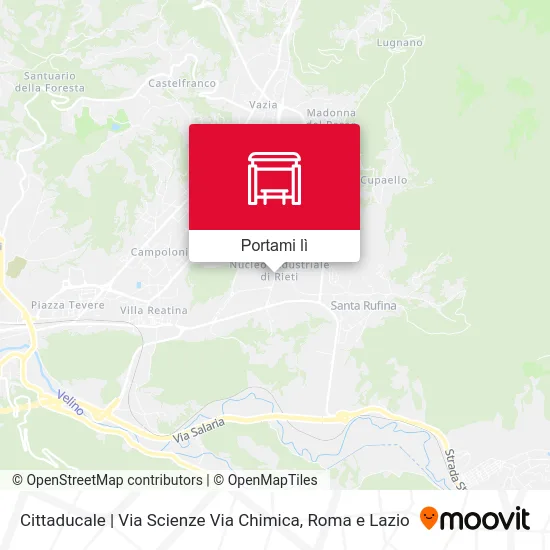 Mappa Cittaducale | Via Scienze Via Chimica