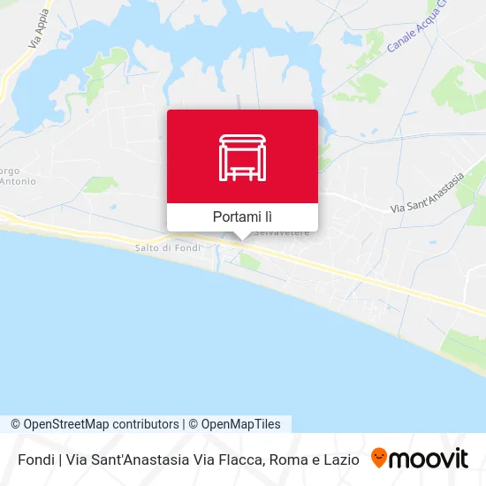 Mappa Fondi | Via Sant'Anastasia Via Flacca