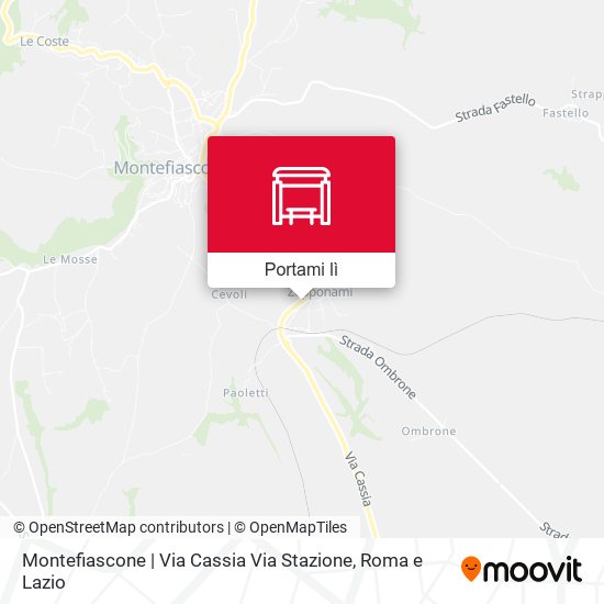 Mappa Montefiascone | Via Cassia Via Stazione