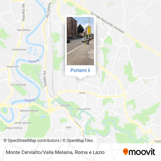 Mappa Monte Cervialto/Valle Melaina