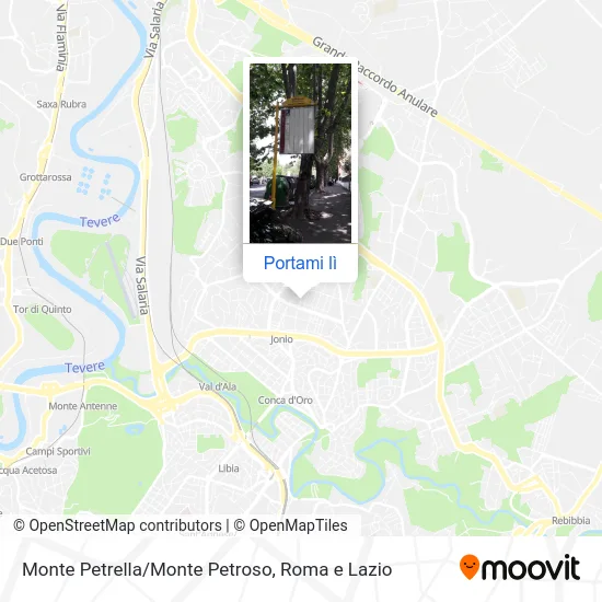 Mappa Monte Petrella/Monte Petroso