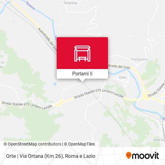 Mappa Orte | Via Ortana (Km 26)