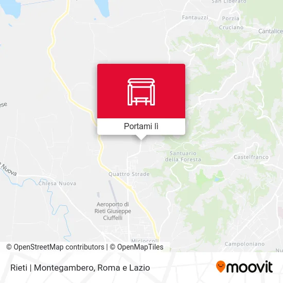 Mappa Rieti | Montegambero