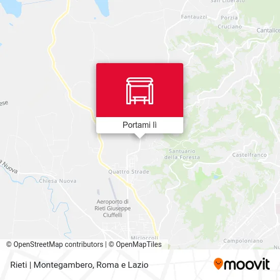 Mappa Rieti | Montegambero