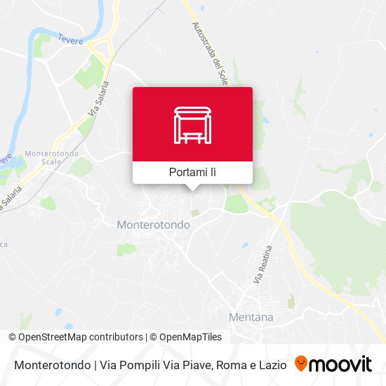 Mappa Monterotondo | Via Pompili Via Piave