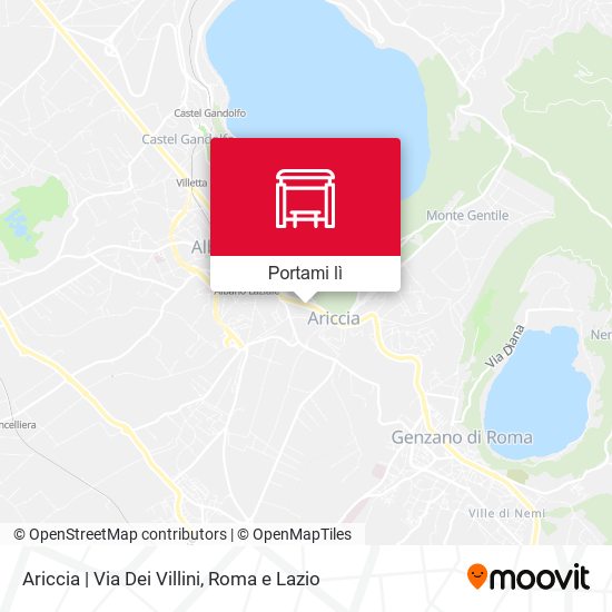 Mappa Ariccia | Via Dei Villini