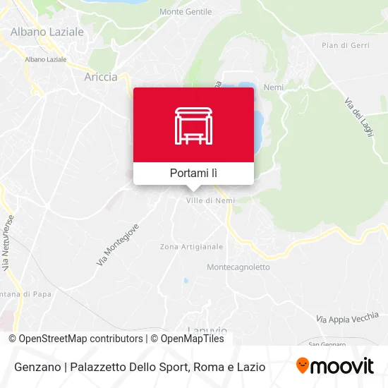 Mappa Genzano | Palazzetto Dello Sport