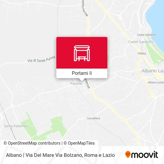 Mappa Albano | Via Del Mare Via Bolzano