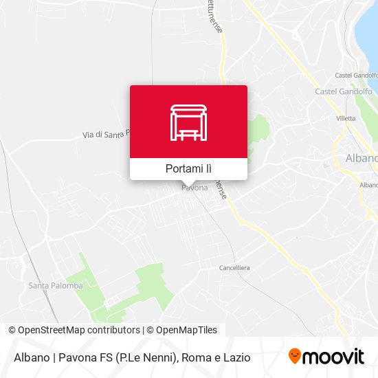 Mappa Albano | Pavona FS (P.Le Nenni)