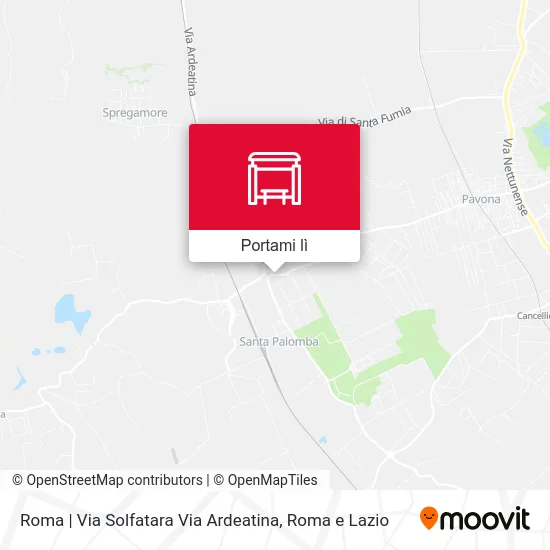 Mappa Roma | Via Solfatara Via Ardeatina