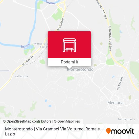 Mappa Monterotondo | Via Gramsci Via Volturno