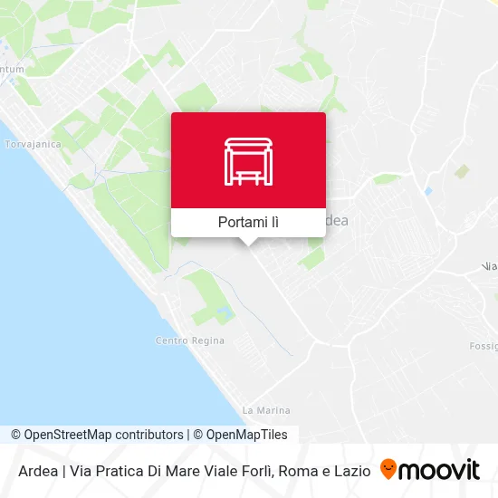 Mappa Ardea | Via Pratica Di Mare Viale Forlì