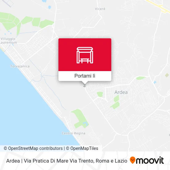 Mappa Ardea | Via Pratica Di Mare Via Trento