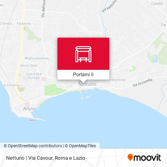 Mappa Nettuno | Via Cavour