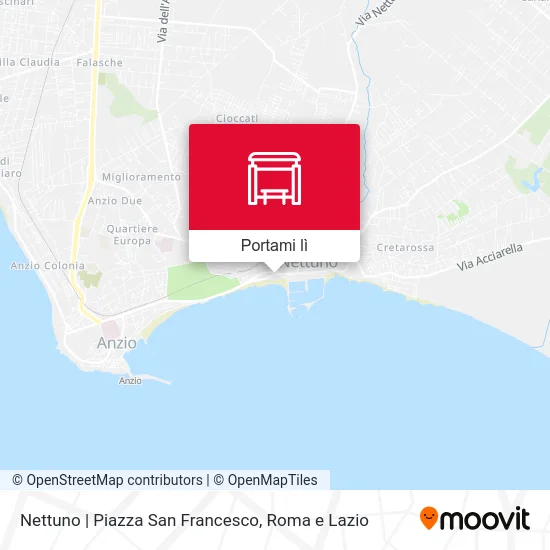 Mappa Nettuno | Piazza San Francesco