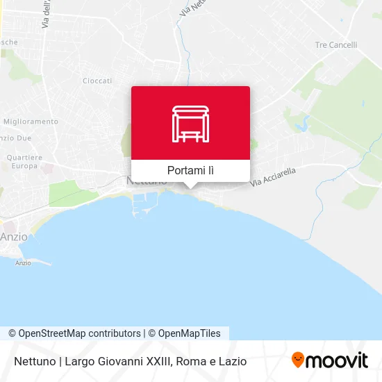 Mappa Nettuno | Largo Giovanni XXIII