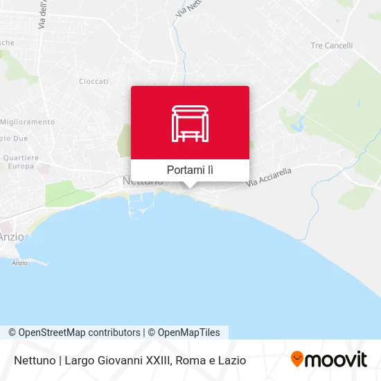 Mappa Nettuno | Largo Giovanni XXIII