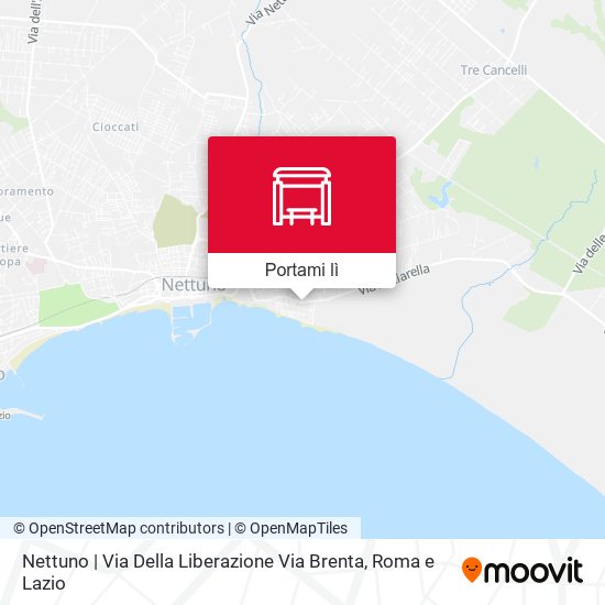Mappa Nettuno | Via Della Liberazione Via Brenta