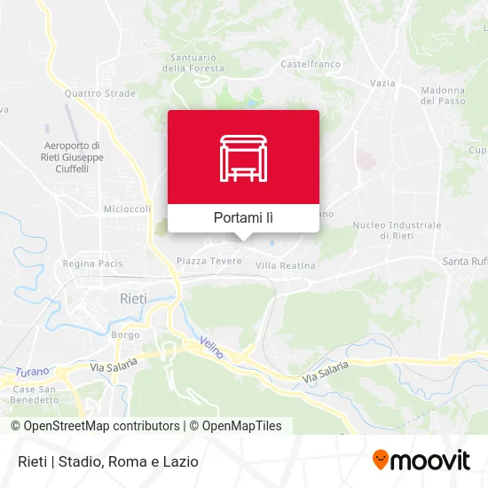 Mappa Rieti | Stadio