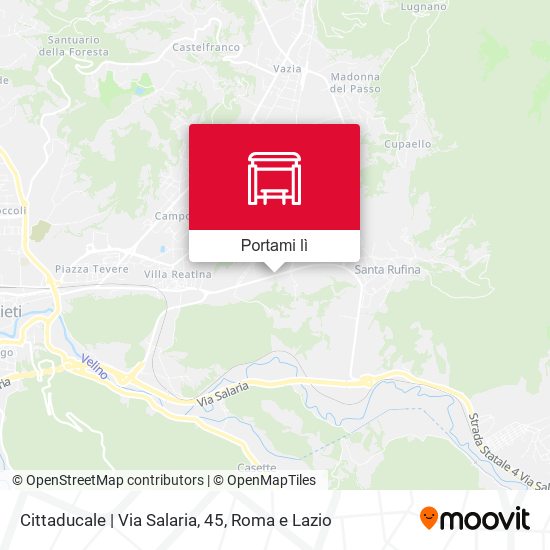 Mappa Cittaducale | Via Salaria, 45