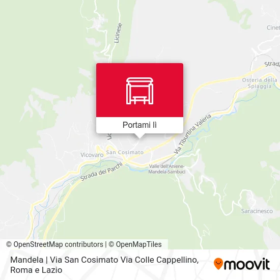 Mappa Mandela | Via San Cosimato Via Colle Cappellino