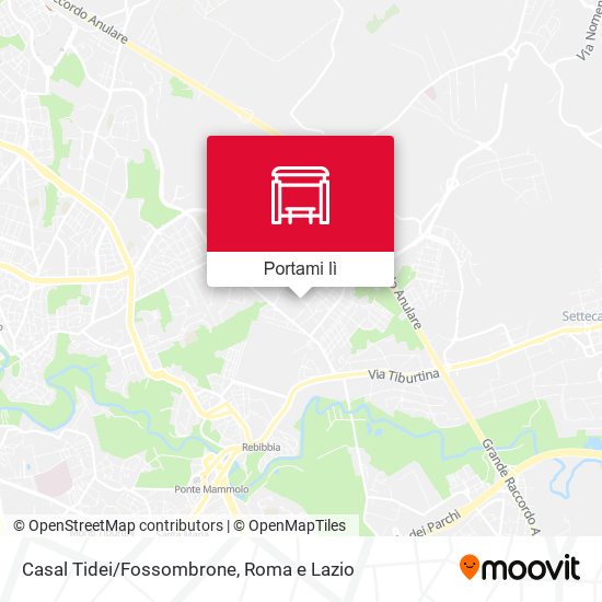Mappa Casal Tidei/Fossombrone