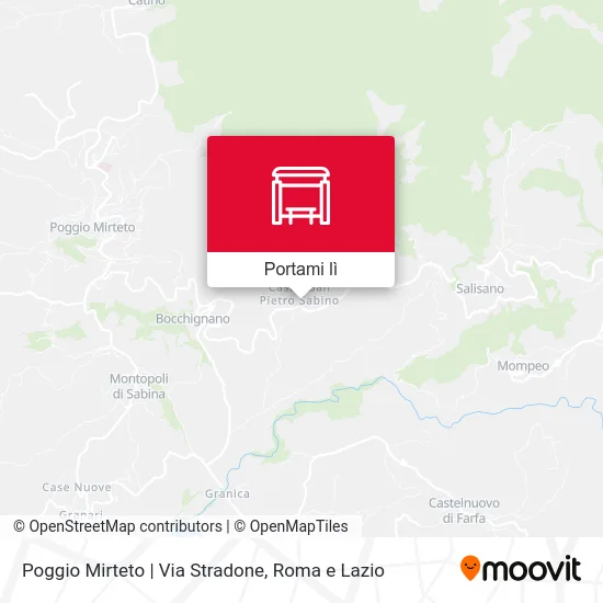Mappa Poggio Mirteto | Via Stradone