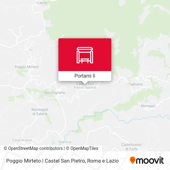 Mappa Poggio Mirteto | Castel San Pietro