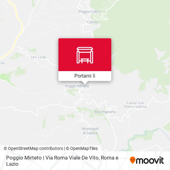 Mappa Poggio Mirteto | Via Roma Viale De Vito