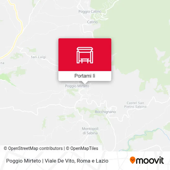 Mappa Poggio Mirteto | Viale De Vito