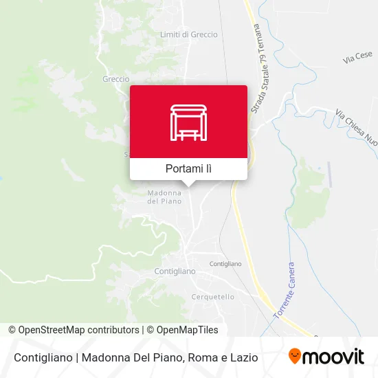 Mappa Contigliano | Madonna Del Piano
