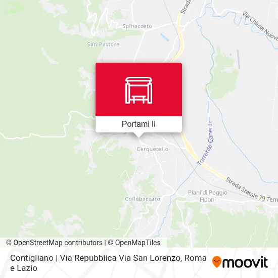 Mappa Contigliano | Via Repubblica Via San Lorenzo