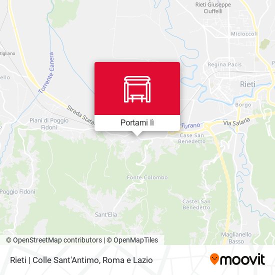 Mappa Rieti | Colle Sant'Antimo