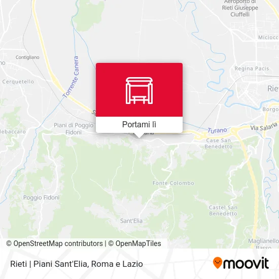 Mappa Rieti | Piani Sant'Elia