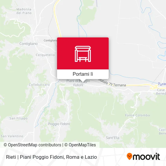 Mappa Rieti | Piani Poggio Fidoni
