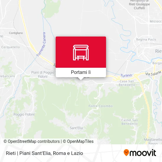 Mappa Rieti | Piani Sant'Elia