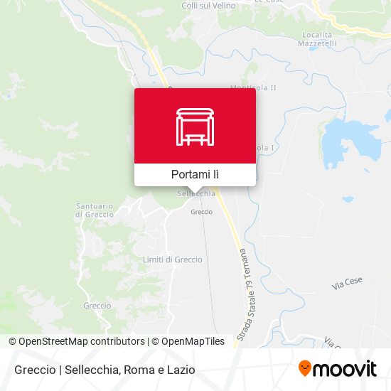 Mappa Greccio | Sellecchia