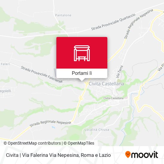 Mappa Civita | Via Falerina Via Nepesina