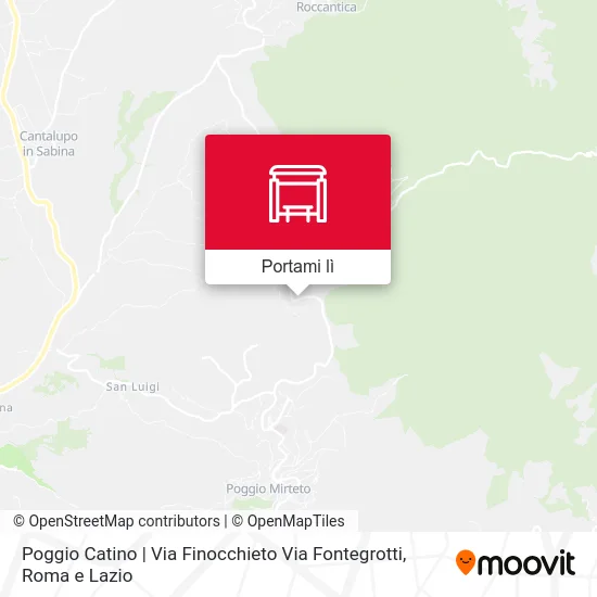 Mappa Poggio Catino | Via Finocchieto Via Fontegrotti