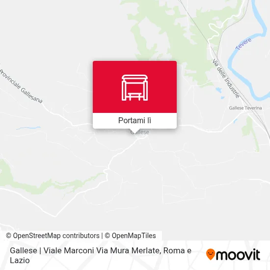 Mappa Gallese | Viale Marconi Via Mura Merlate