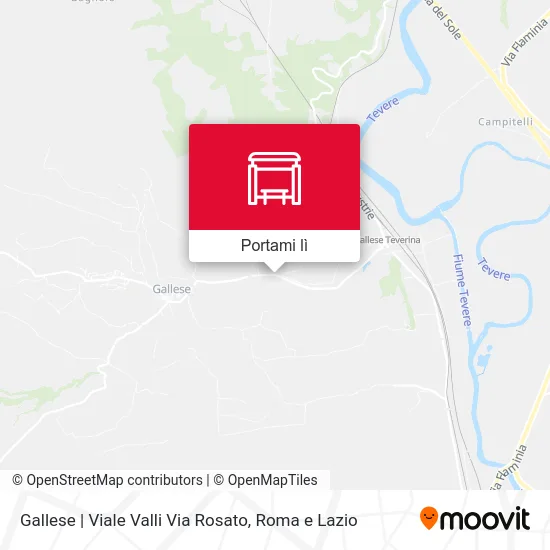 Mappa Gallese | Viale Valli Via Rosato