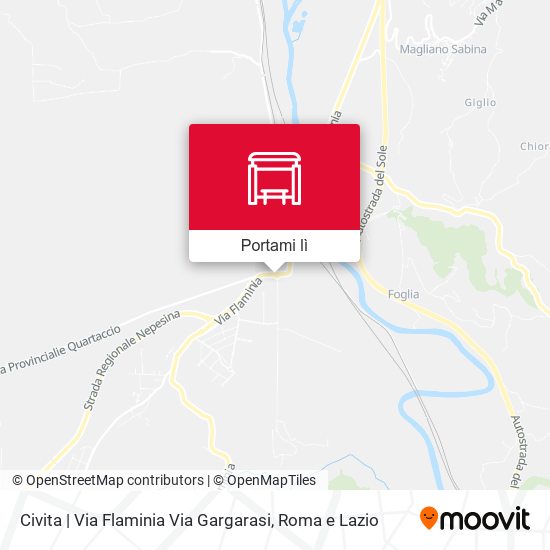 Mappa Civita | Via Flaminia Via Gargarasi