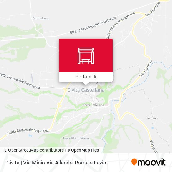 Mappa Civita | Via Minio Via Allende