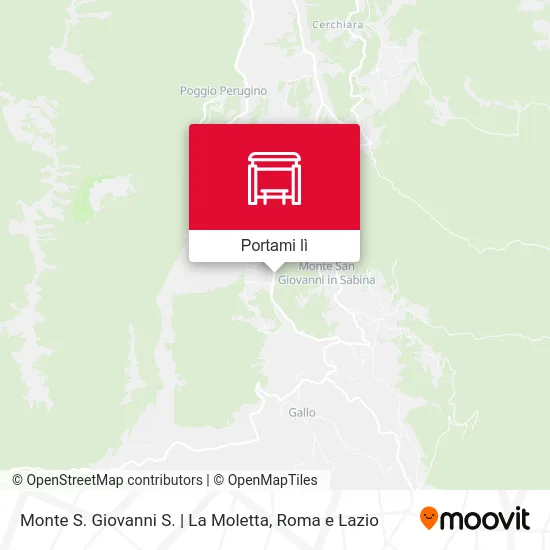 Mappa Monte S. Giovanni S. | La Moletta