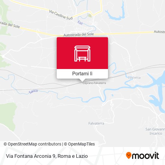 Mappa Via Fontana Arconia 9