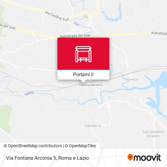 Mappa Via Fontana Arconia 5