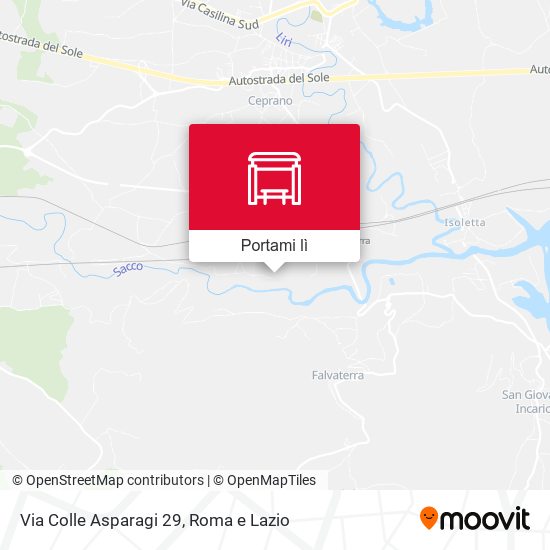 Mappa Via Colle Asparagi 29