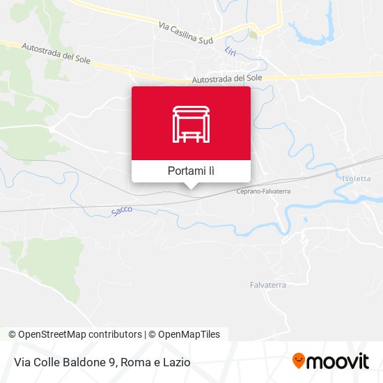 Mappa Via Colle Baldone 9